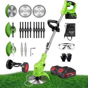 96V Cordless 3-in-1 Grass Trimmer X 3 batteries